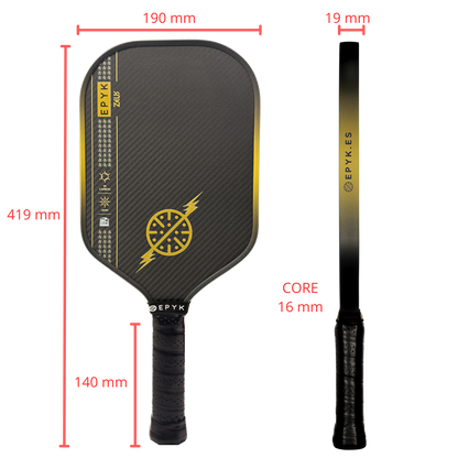 Pala de pickleball profesional EPYK ZEUS certificación USAPA