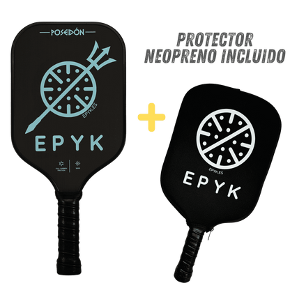 Pala de pickleball EPYK Poseidon vista fundal nivel intermedio avanzado