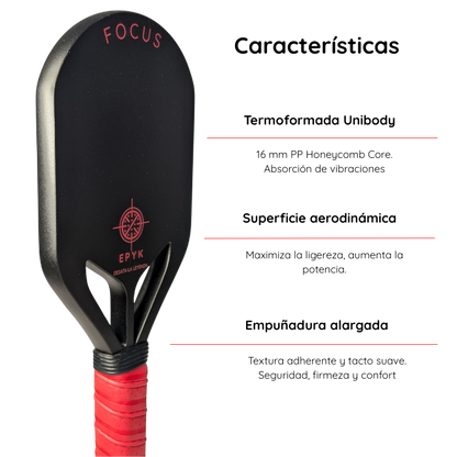 PALA DE TECNIFICACIÓN EPYK FOCUS EDGELESS